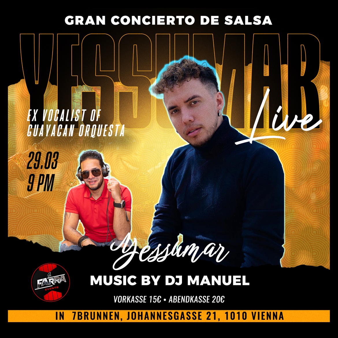 LA FARRA EVENTS Yessumar concert